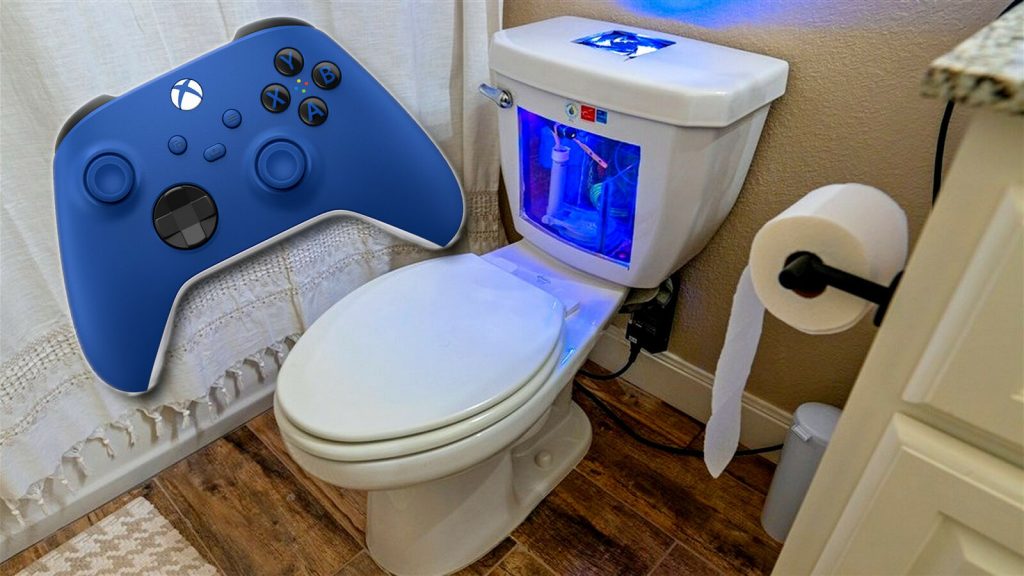 YouTuber installs a gaming PC in a bathroom
