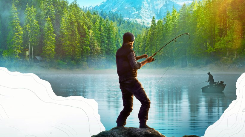 Games: In "The Angler" the fish twists on the hook