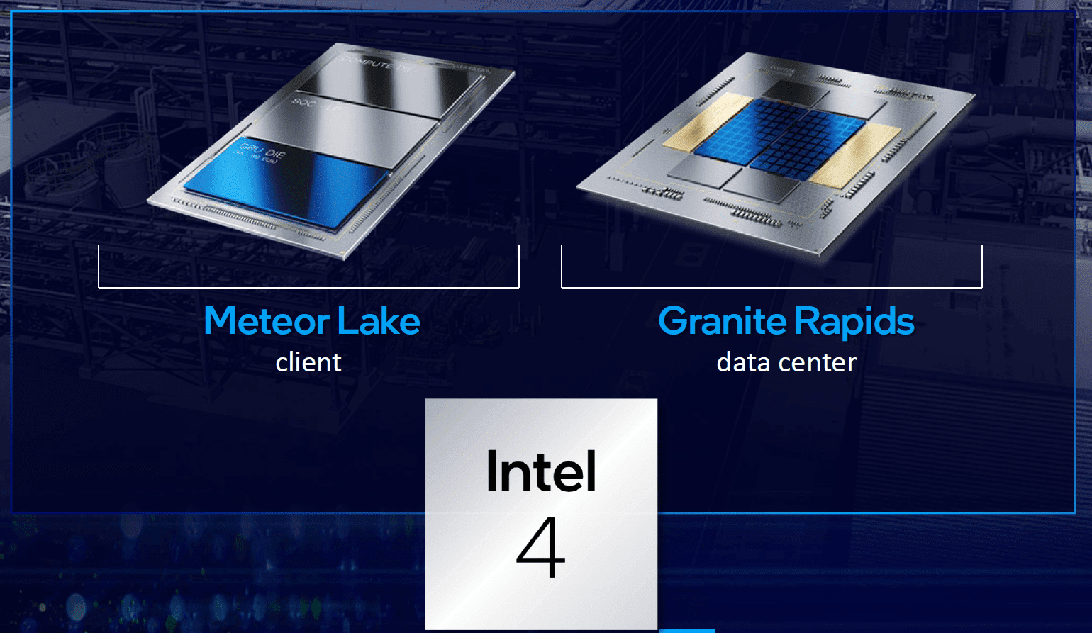 Meteor Lake and Granite Rapids on Intel 4