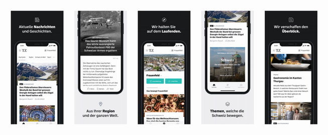 The Thurgauer Zeitung will not only have its own website, but also its own apps.