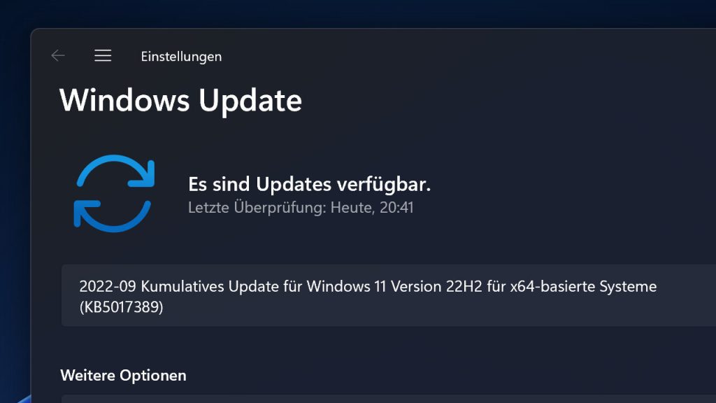 KB5017389: Microsoft bessert am Windows 11 2022 Update nach